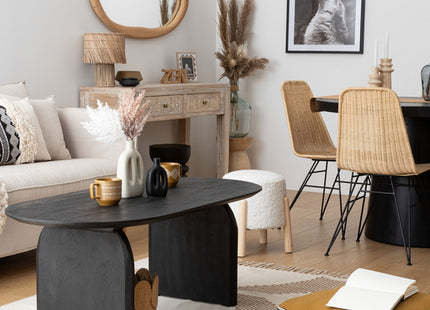 Taburete auxiliar "Inuit Dreams" de bouclé blanco - 202272