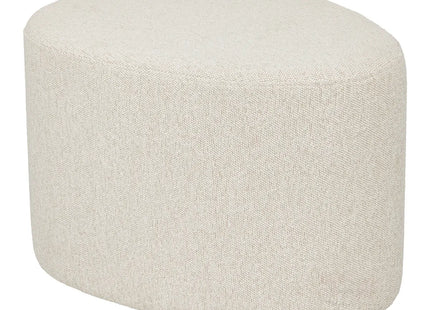 Puf "Estria" Rizo Blanco marfil 47x38cm - 202274A