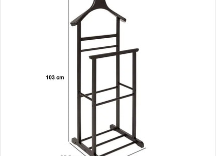 Valet "Dandy" en madera negra A103cm - 202320