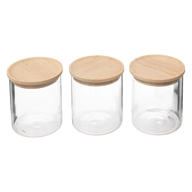 Set de 3 potes herméticos de vidrio de 350ml "Hermet" - 202525