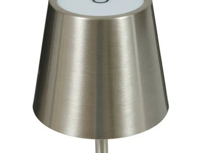 Velador de exterior "Cody" 37 cm de altura, color plata - 202613J