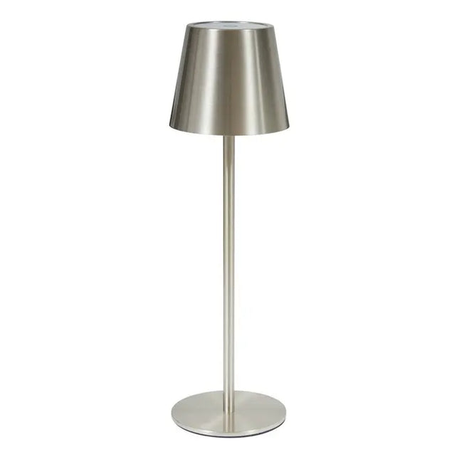Velador de exterior "Cody" 37 cm de altura, color plata - 202613J
