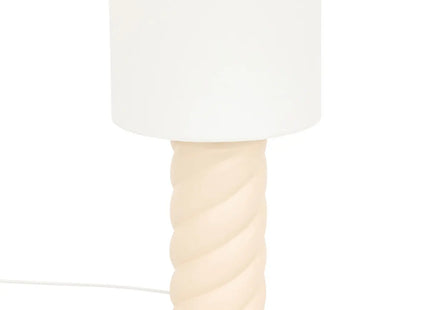 Velador de mesa de cerámica beige "Noly" A44cm - 202630