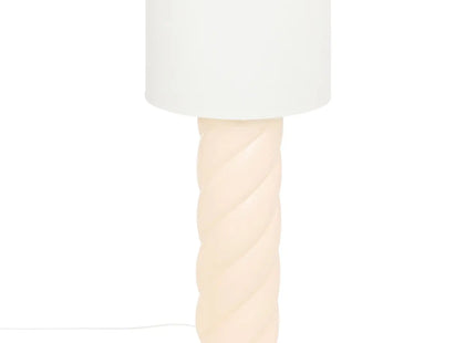 Velador de pie "Noly" de cerámica beige A102cm - 202631