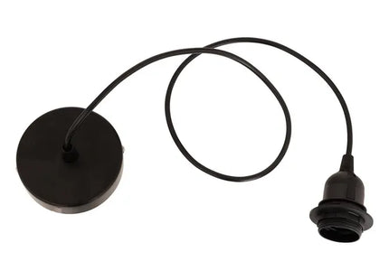 Cable eléctrico Noe negro, 100 cm de largo - 202643B