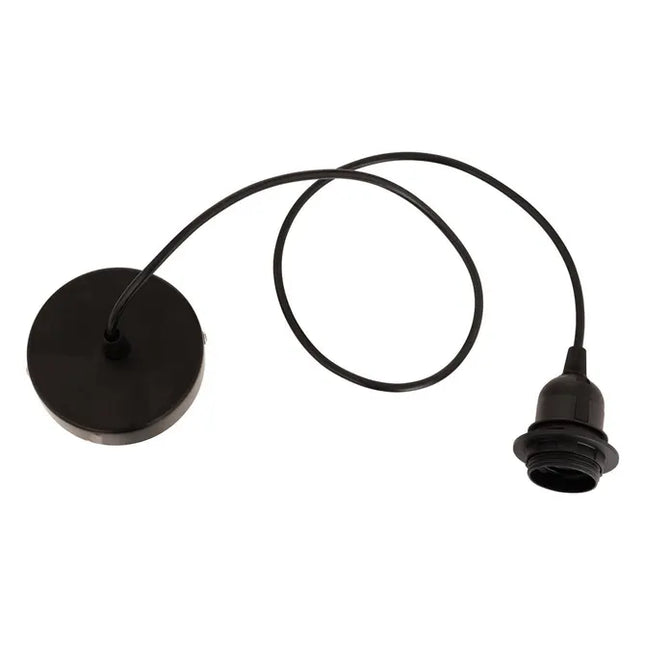 Cable eléctrico Noe negro, 100 cm de largo - 202643B