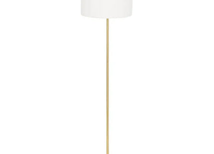 Velador de pie recta "Tina" con base dorada, 150 cm de altura  - 202644