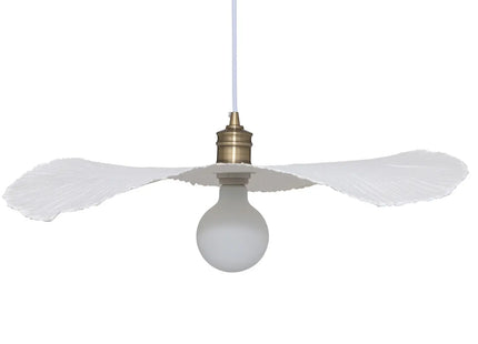 Lámpara suspendida "Tehani" de papel maché blanco - 202682