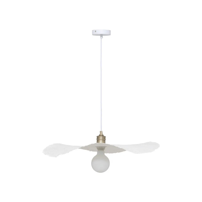 Lámpara suspendida "Tehani" de papel maché blanco - 202682