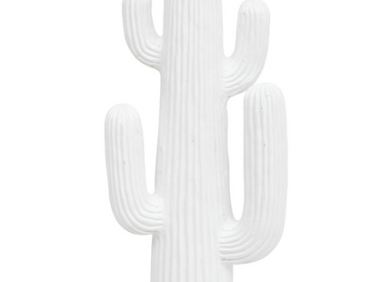 Cactus decorativo "Rodrigo" de resina blanca A57cm - 202762B