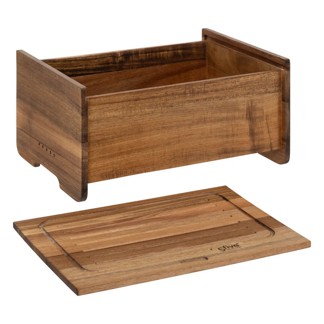 Caja de pan y tabla de cortar "Harmony" acacia - 203012