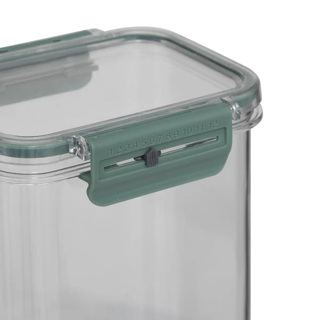 Pote hermético “Neo” de 1,3L con pico vertedor con fecha - 203033