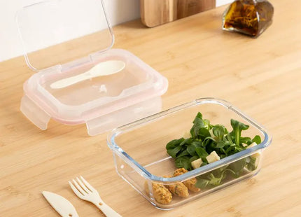 Pote de vidrio "Clipeat" de 1 L con cubiertos - 203073