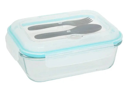 Pote de vidrio "Clipeat" de 1 L con cubiertos - 203073