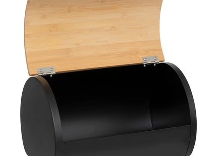 Panera "Black Bamboo" de metal y bambú negro - 203099