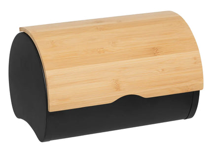 Panera "Black Bamboo" de metal y bambú negro - 203099