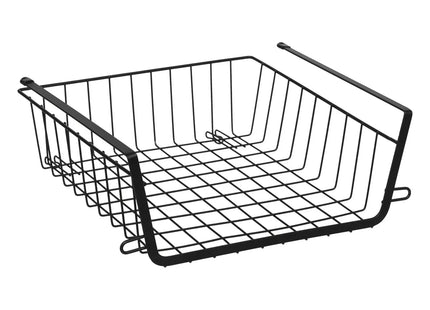 Cesta de almacenamiento colgante 31,5 cm negra - 203129