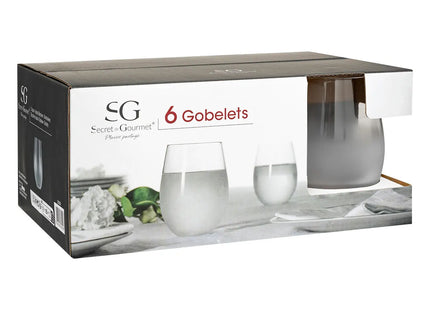 Set de 6 vasos bajos esmeriladas 54cl - 203200