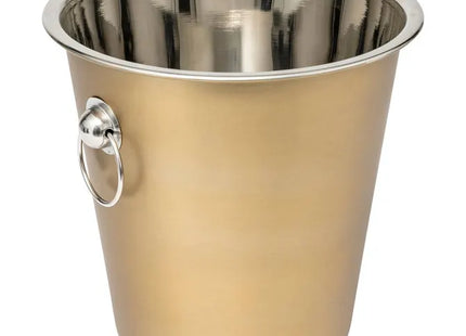 Cubo de champán "Otoño" en acero inoxidable dorado - 203209