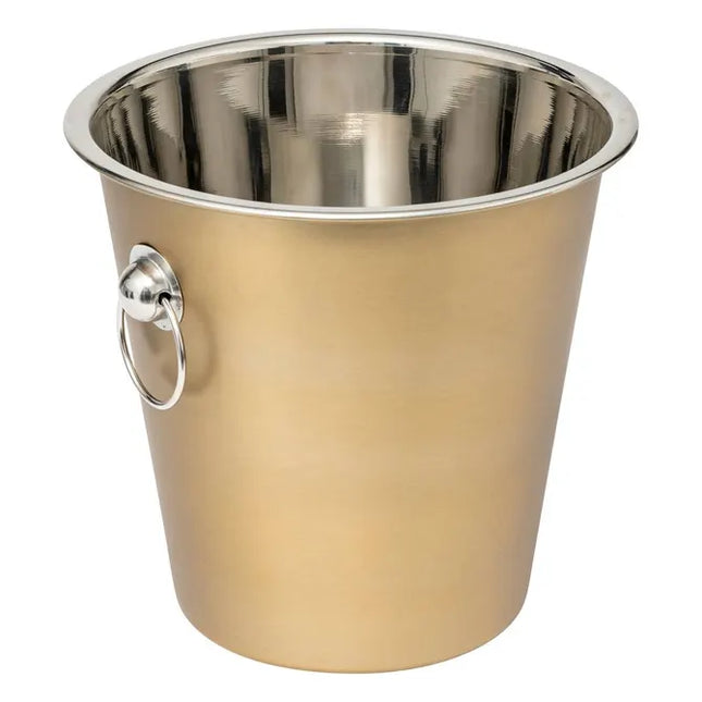 Cubo de champán "Otoño" en acero inoxidable dorado - 203209