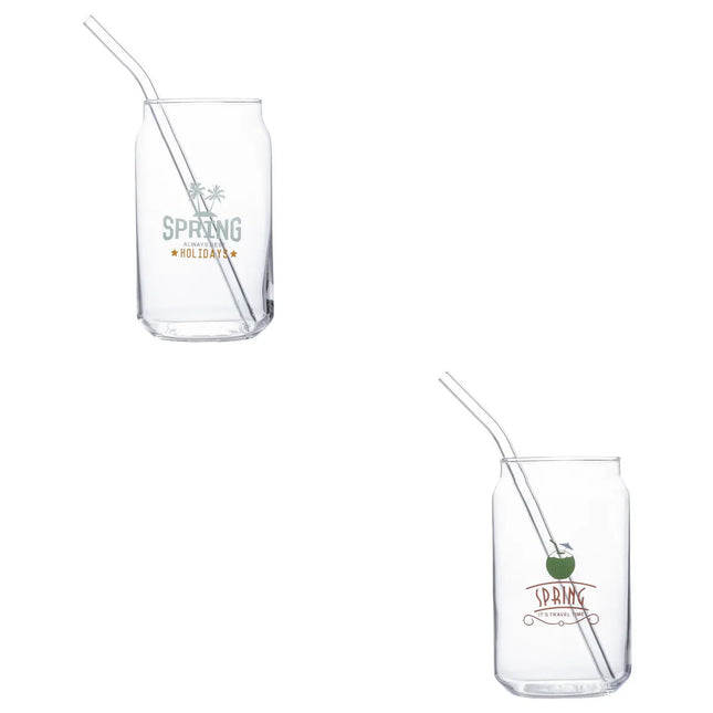 Vaso "Summer" de 520ml con pajita - 203388