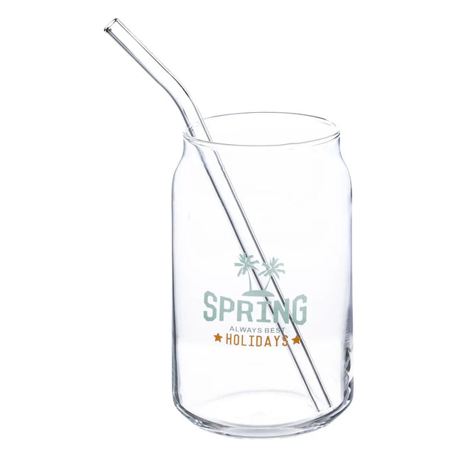 Vaso "Summer" de 520ml con pajita - 203388