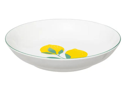Plato hondo de porcelana "Limón" D20cm -  203413