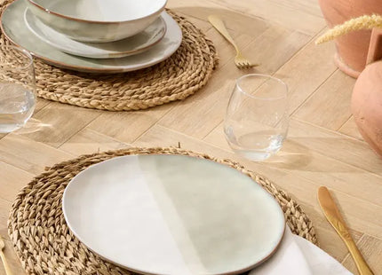 Plato llano color beige "Sahara" 26,5 x 2,5 cm - 203495