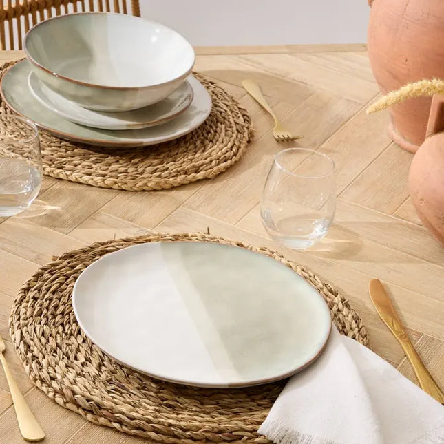 Plato llano color beige "Sahara" 26,5 x 2,5 cm - 203495
