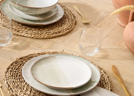 Plato de postre color beige "Sahara" 20,5 x 2,1 cm - 203496