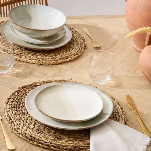 Plato de postre color beige "Sahara" 20,5 x 2,1 cm - 203496