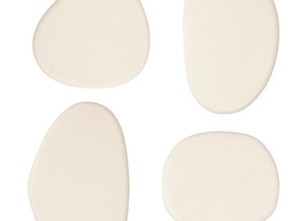 Juego de 4 ganchos "Karen" marfil blanco orgánico L7 10cm - 203550
