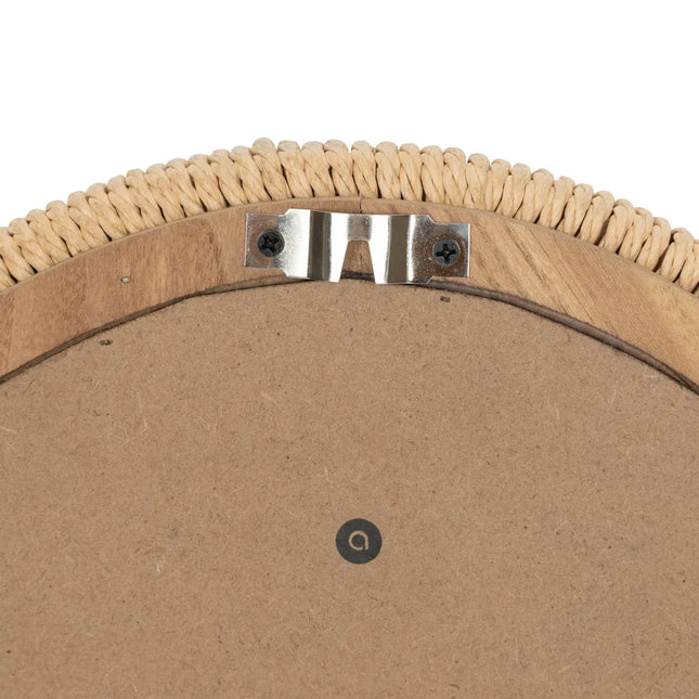 Espejo orgánico "Laia" trenzado beige 114cm - 203600
