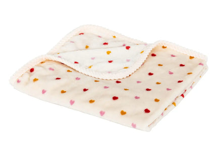 Frazada infantil de franela "Love" beige 75x100cm -  203712