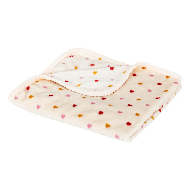 Frazada infantil de franela "Love" beige 75x100cm -  203712
