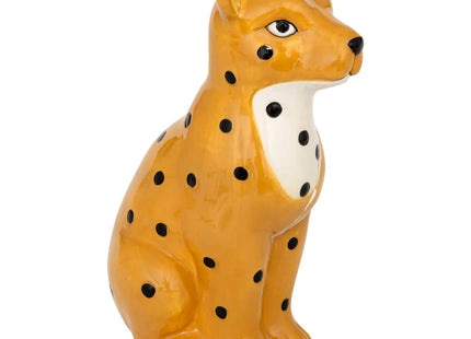 Alcancía infantil "Leho" Leopardo amarillo 18cm - 203734
