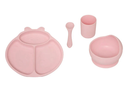 Set de comida de 5 piezas "Yum" rosa - 203792A