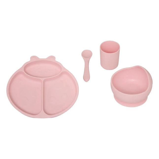 Set de comida de 5 piezas "Yum" rosa - 203792A