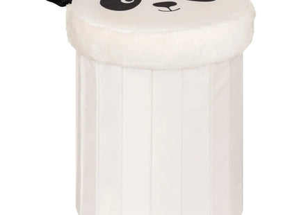 Puf infantil plegable de panda blanco y negro "Andy" - 203890A