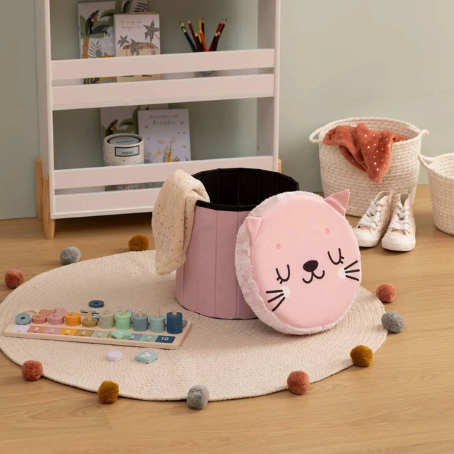 Puf plegable "Anoki" gato A36cm - 203890C