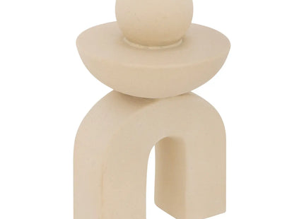 Deco de mesa de cerámica beige "Wavy Bliss" - 203912