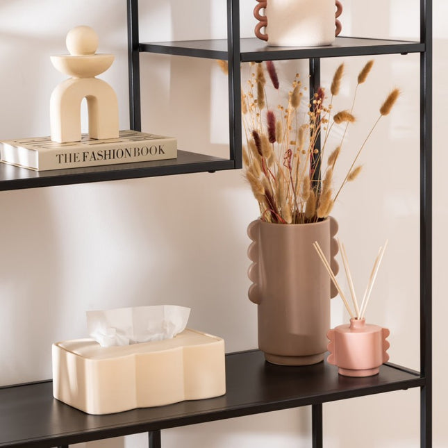 Caja de pañuelos "Wavy bliss" de cerámica 25x16cm - 203918