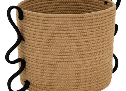 Cesta "Wavy bliss" redonda beige M 30cm - 203920