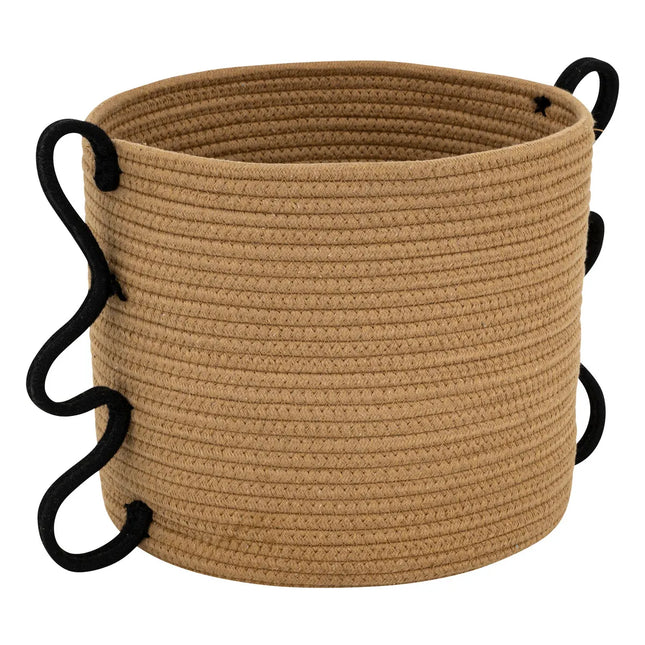 Cesta "Wavy bliss" redonda beige M 30cm - 203920