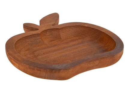 Bandeja con forma de manzana de madera 20x22cm - 203922