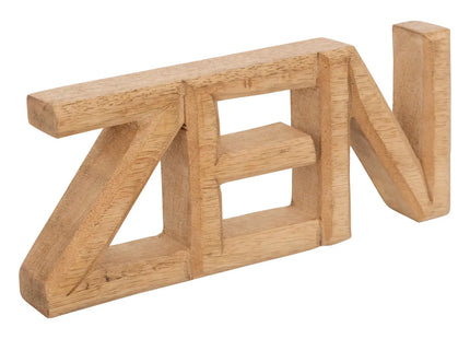 Palabra decorativa "ZEN" de madera L23cm - 203938