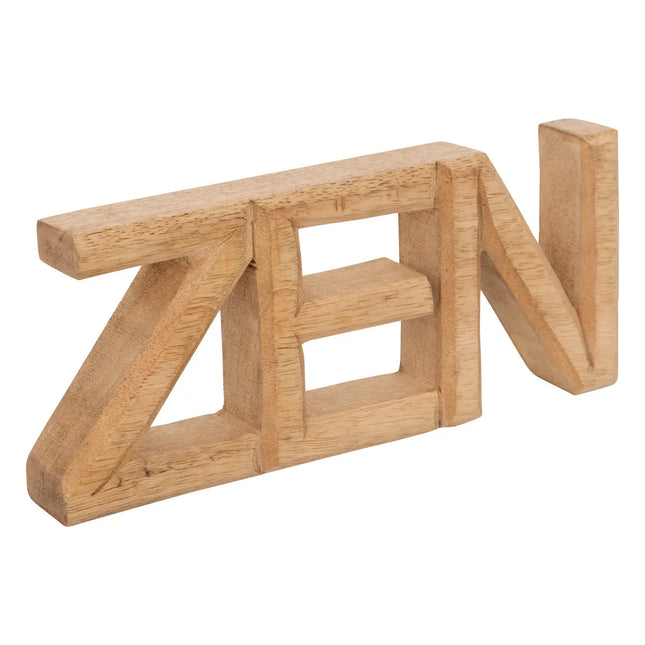 Palabra decorativa "ZEN" de madera L23cm - 203938