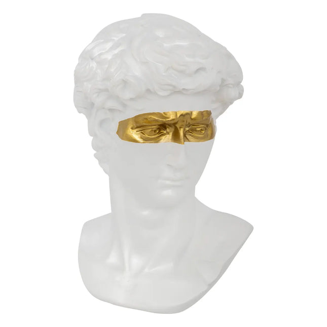 Cabeza deco "David" de resina blanco A25cm - 204008