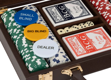 Juego de póker "Jule" 200 fichas 30x21cm - 204029