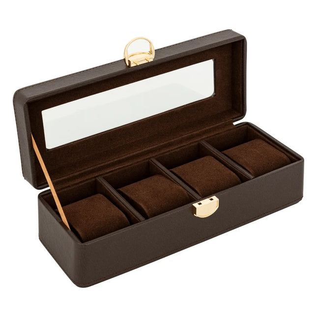 Relojero "Jule wavy" 4 relojes marrón 27cm - 204031